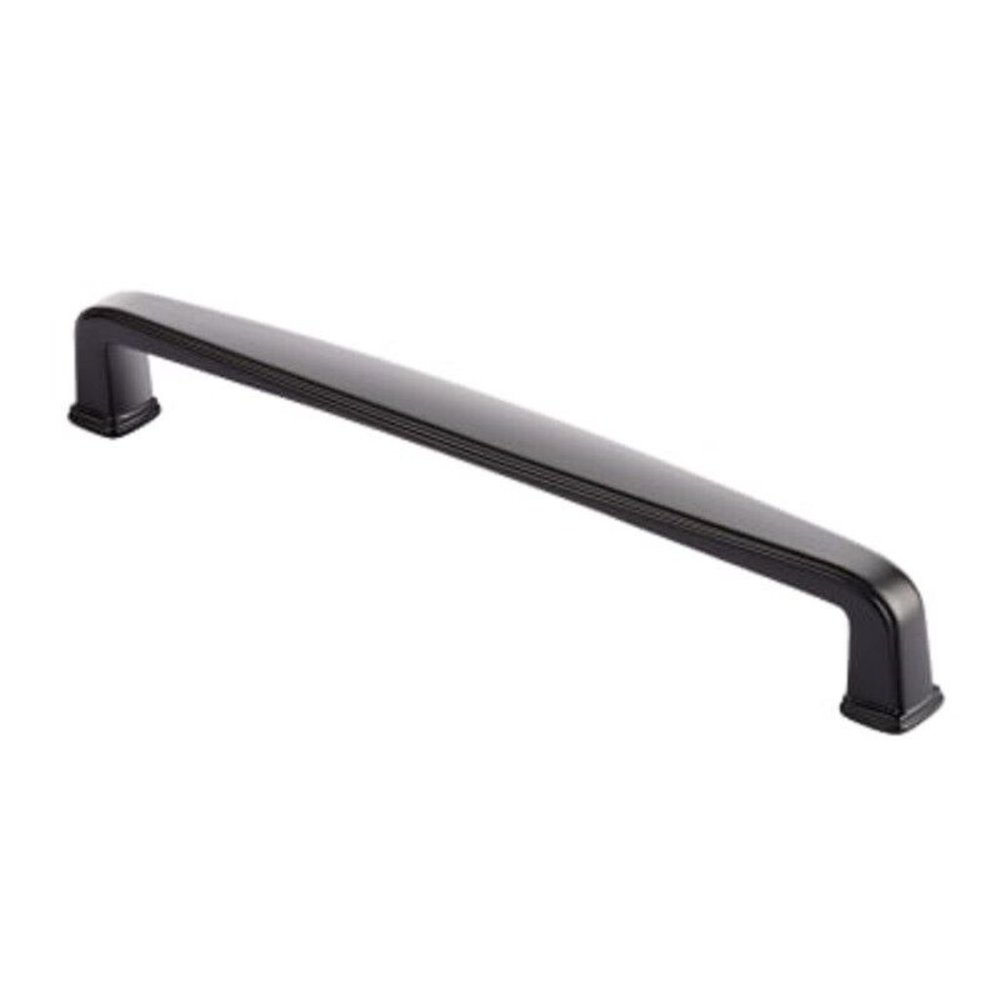 Set of 7 Miseno Black 6 5/16 Inch Center to Center Handle Cabinet Pulls